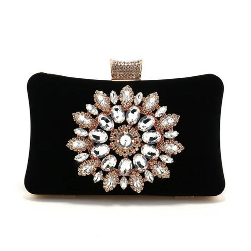 Minaudière de Soirée à Strass Mahaut - Noir