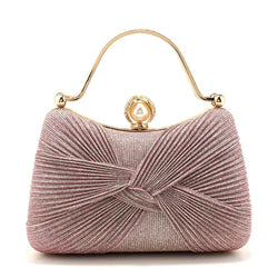 Minaudière Plissée Marcelline - Rose