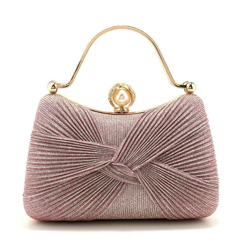 Minaudière Plissée Marcelline - Rose
