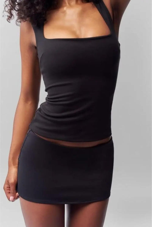 Mini-Jupe Moulante Bertille - Noir / 34
