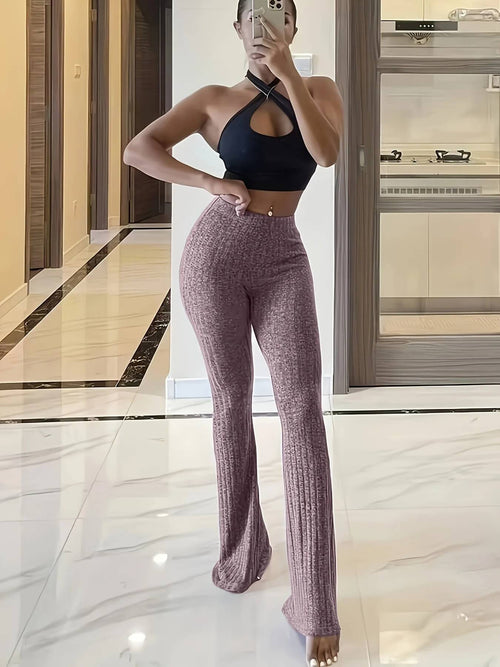 Pantalon Évasé Stretch Bohème