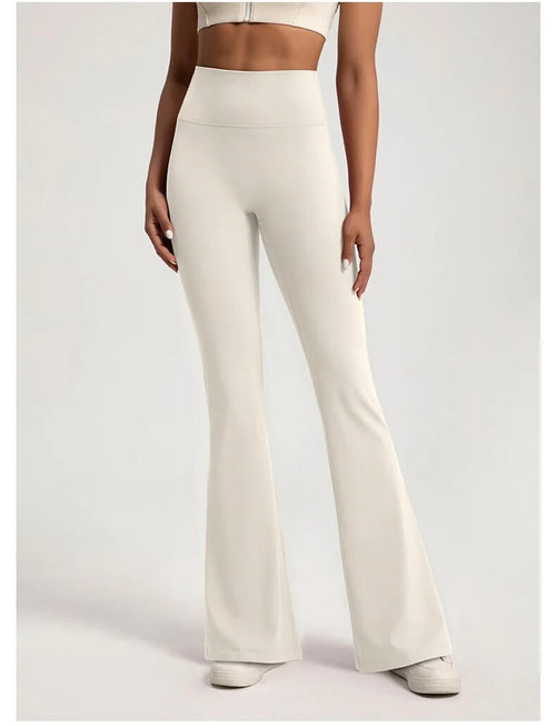 Pantalon Évasé Taille Haute Babette - Blanc / 34