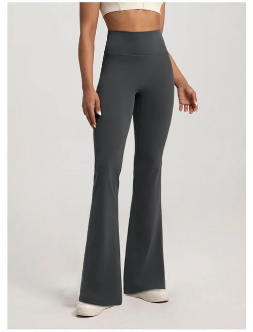 Pantalon Évasé Taille Haute Babette - Gris / 34