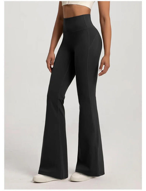 Pantalon Évasé Taille Haute Babette - Noir / 34