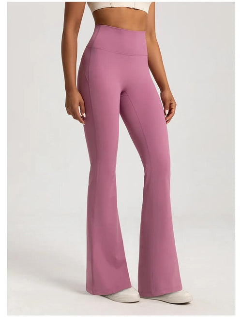 Pantalon Évasé Taille Haute Babette - Rose / 34