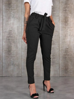 Pantalon Fuselé Taille Haute Arabelle - Noir / 34