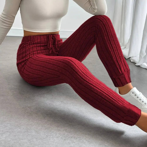 Pantalon Jogger en Maille Côtelée Belle-Île