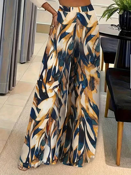 Pantalon Large Fluide Imprimé Candeur