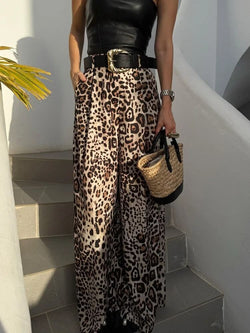 Pantalon Large Léopard Elisane