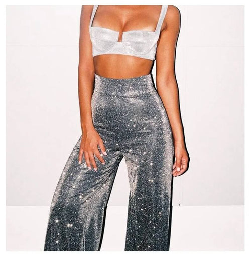 Pantalon Large Scintillant Yloria