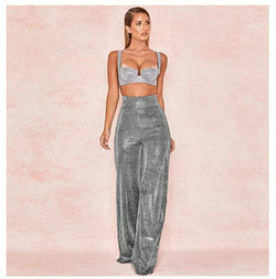 Pantalon Large Scintillant Yloria
