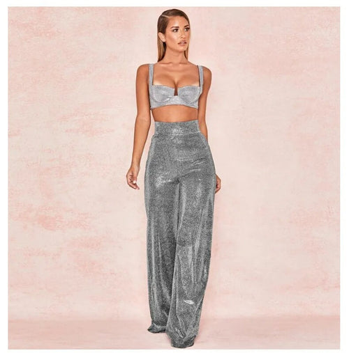 Pantalon Large Scintillant Yloria