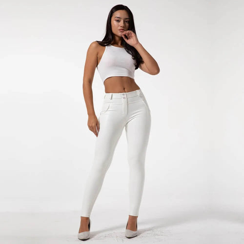 Pantalon Taille Haute Galbant Paloma - Blanc / 34
