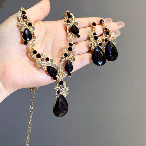 Parure Collier et Boucles d’Oreilles Ombeline - Or