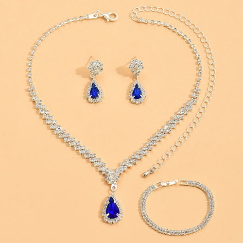 Parure de Bijoux 3 Pièces Pervenche