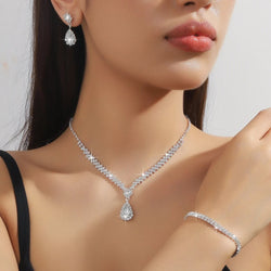 Parure de Bijoux 3 Pièces Pervenche - Blanc