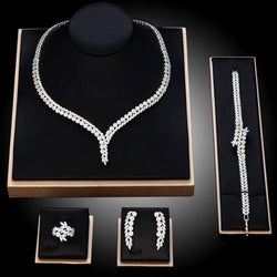 Parure de Bijoux 4 Pièces Mélisande - Argent
