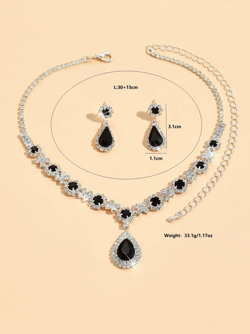 Parure de Bijoux en Strass Ondine