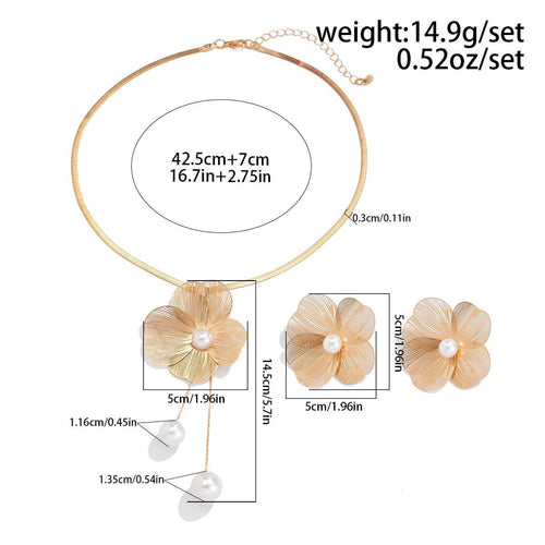 Parure de Bijoux Florale Pélagie