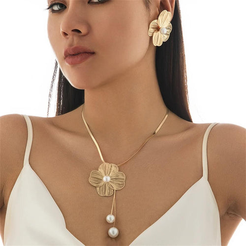 Parure de Bijoux Florale Pélagie