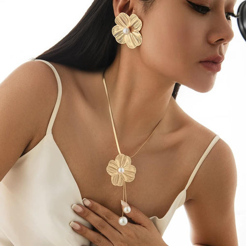 Parure de Bijoux Florale Pélagie