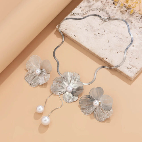 Parure de Bijoux Florale Pélagie