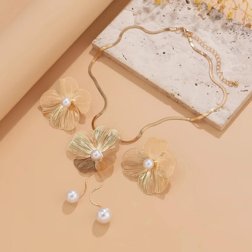 Parure de Bijoux Florale Pélagie