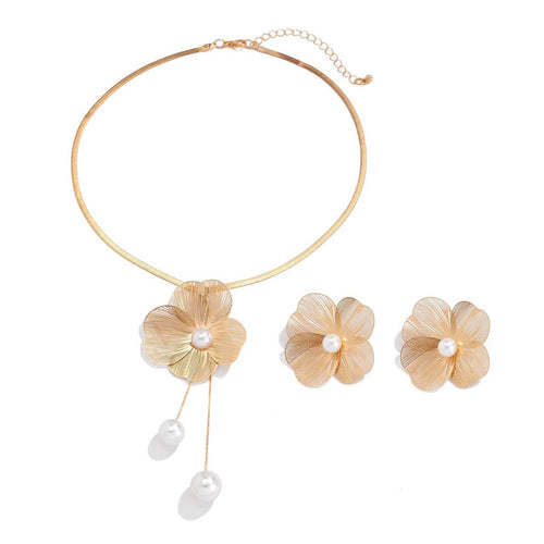Parure de Bijoux Florale Pélagie
