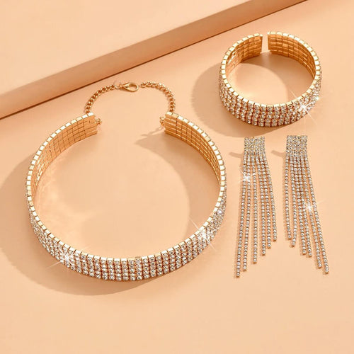 Parure de Bijoux Strass Olympe
