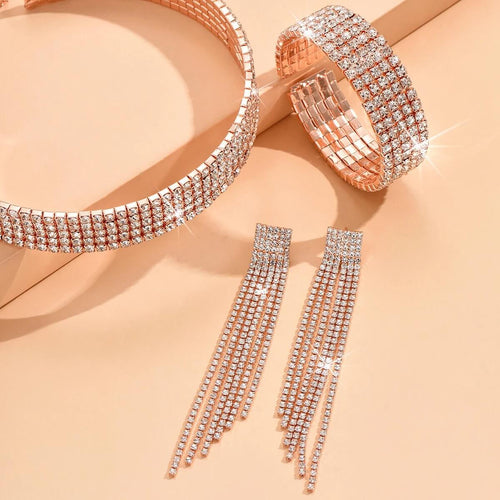 Parure de Bijoux Strass Olympe