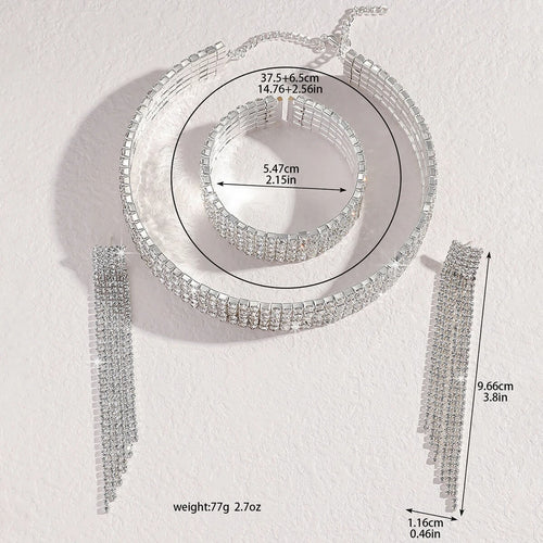 Parure de Bijoux Strass Olympe