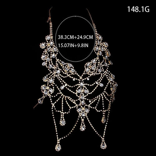 Plastron de Corps Cascade Strass Andalousie