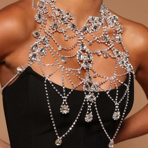 Plastron de Corps Cascade Strass Andalousie