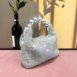 Pochette de Soirée en Strass Madelon - Argent