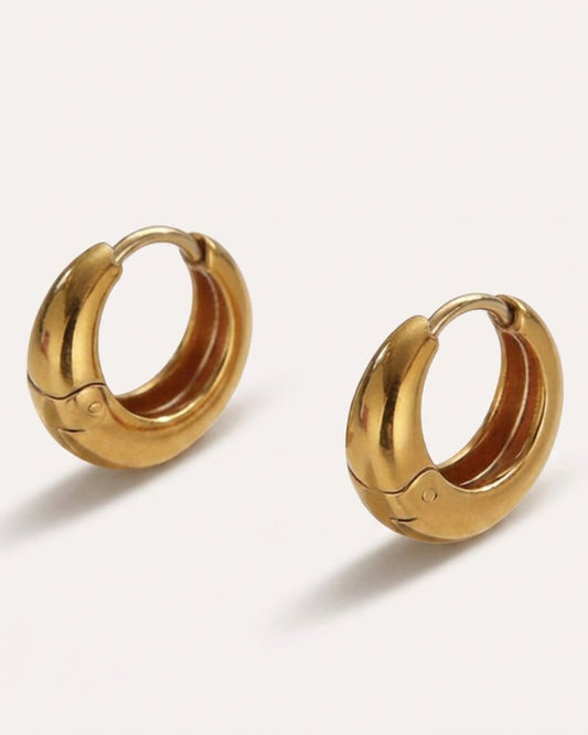 Aurelia Curved Minimalist Earrings - Onyxelle