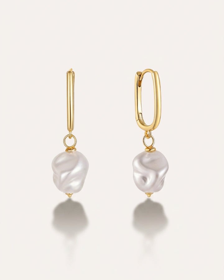 Almera Pearl Drop Earrings - Onyxelle