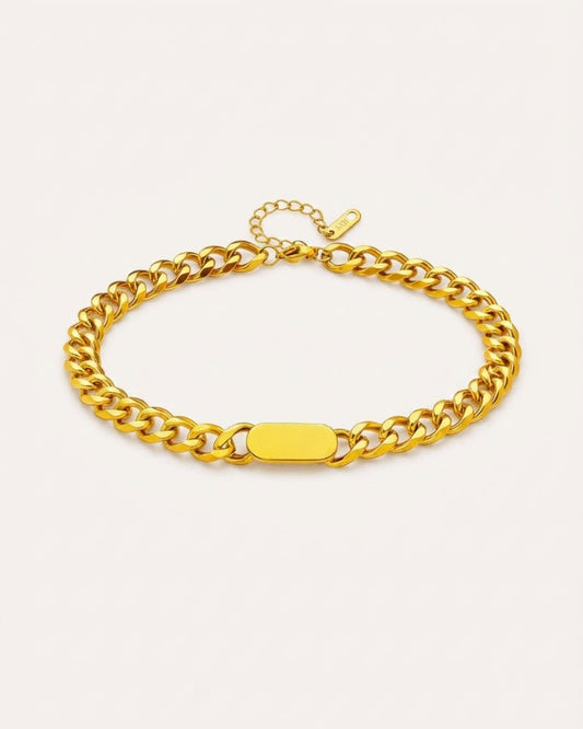Riva Chunky Chain Bracelet - Onyxelle