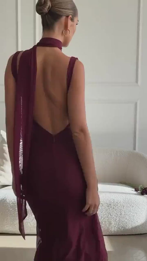 Robe de Soirée Midi Dos Nu Éloïse