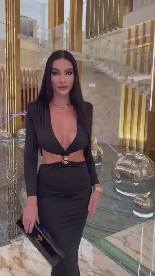 Robe Longue Découpée Vicky