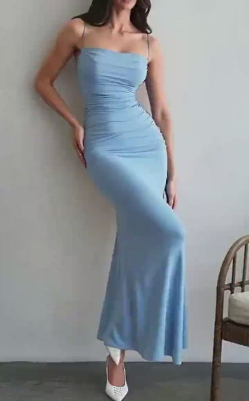 Robe Longue Moulante à Bretelles Odessa