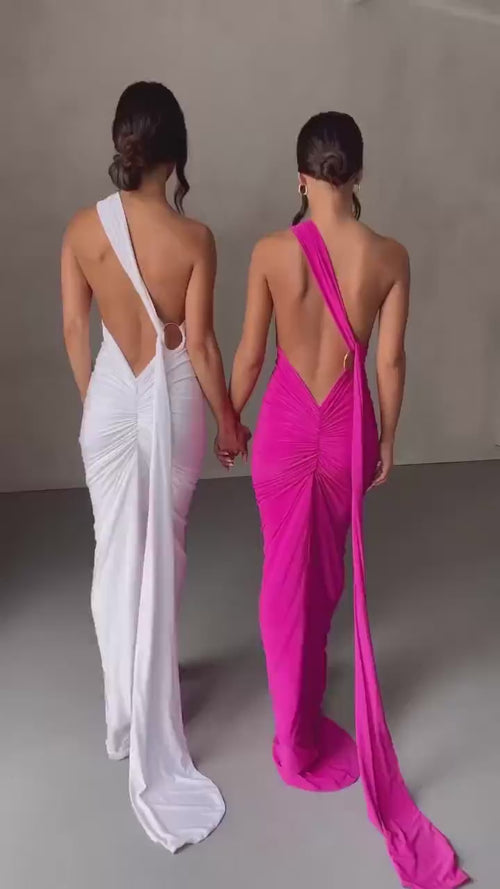 Robe Longue de Soirée Asymétrique Pénélope
