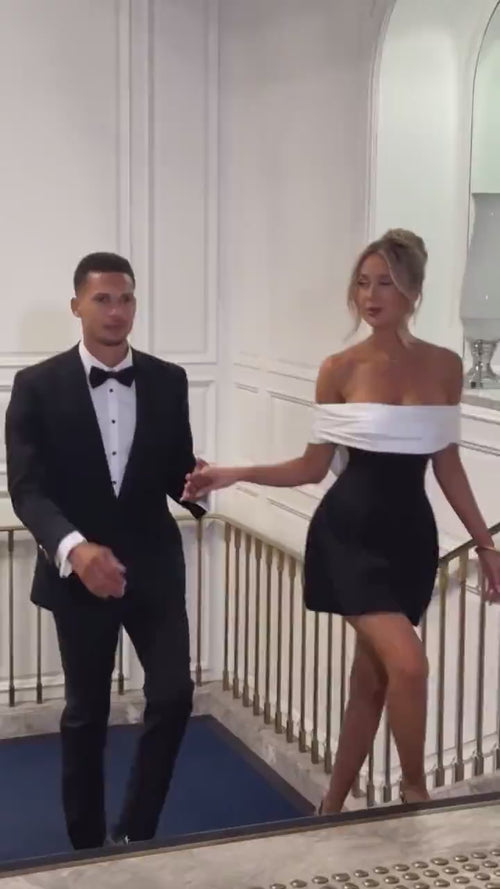 Robe Courte de Cocktail à Nœud Alix