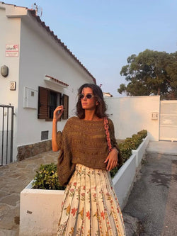 Pull Ajouré en Maille Bohème Lunéa