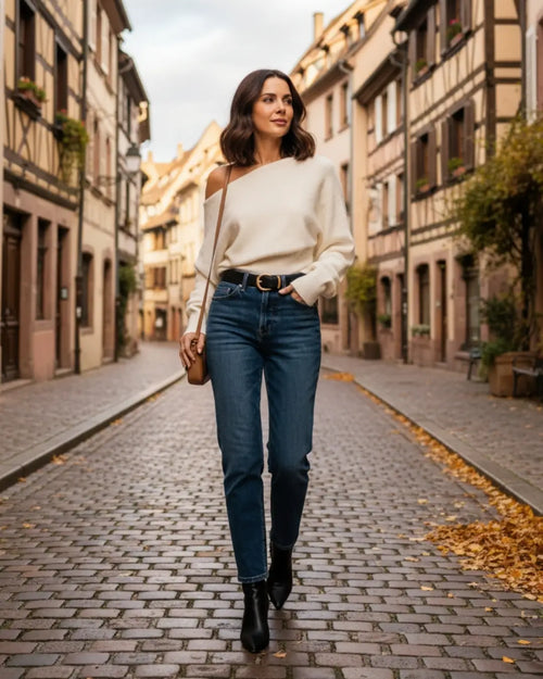 Pull Col Asymétrique Lyrene