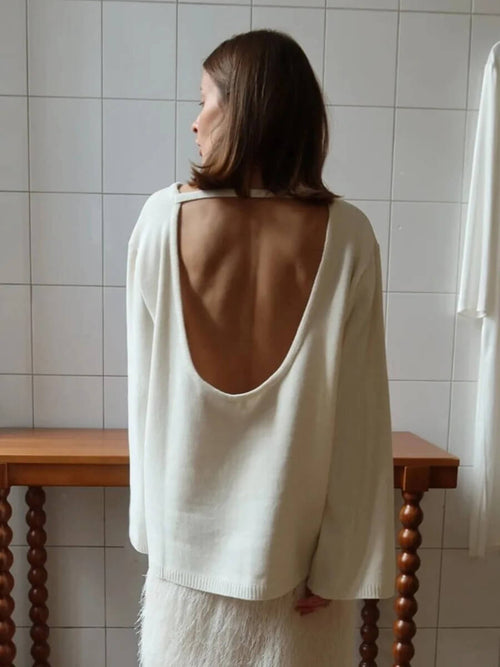 Pull Col Bateau Dos Nu Nirasy