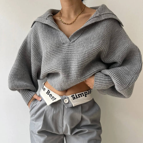 Pull Court en Maille à Col Polo Sylarie