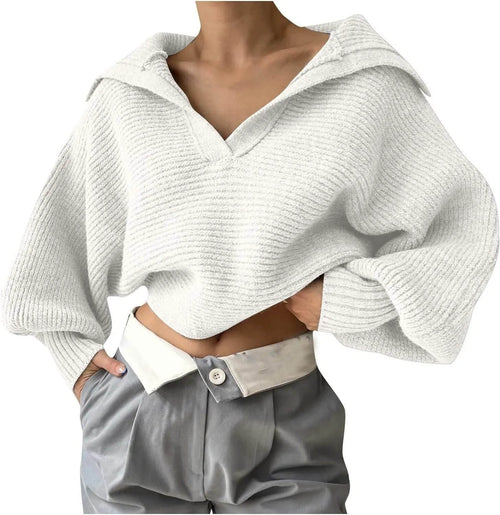 Pull Court en Maille à Col Polo Sylarie