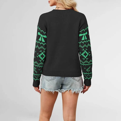 Pull de Noël à motifs jacquard Lysora