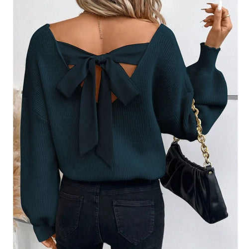 Pull en Maille à Dos Nu Jovelle
