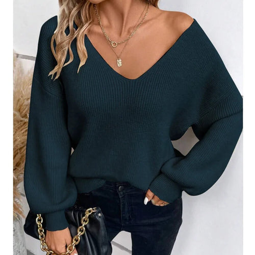 Pull en Maille à Dos Nu Jovelle - Bleu / 34